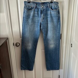 Lucky Brand Relaxed Fit Straight 363 Jeans, Classic Blue Wash Mens 36/32